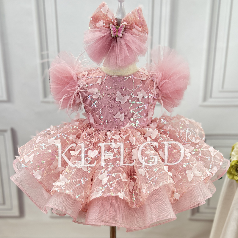 Baby Clothing Dresser - Vestido de Casamento Infantil Luxuoso com