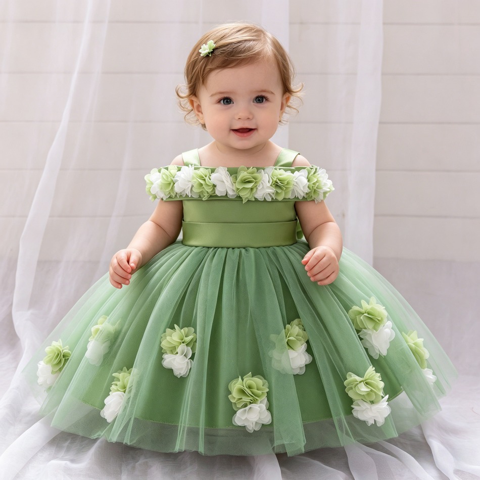 Baby Clothing Dresser - Novo Vestido de Princesa para Bebês