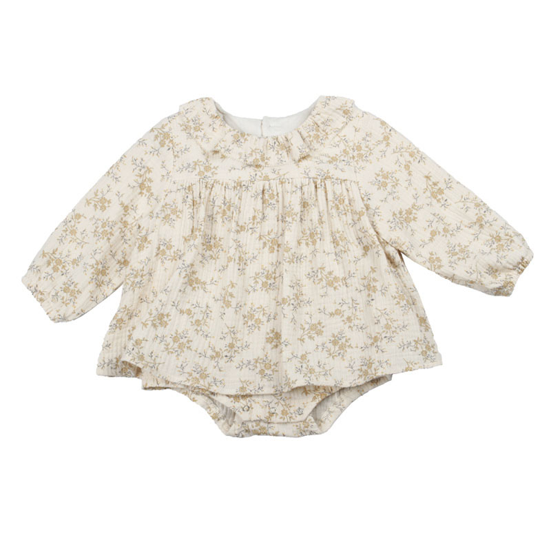 Vestido floral para bebês, alg - Baby Clothing Organic avaliação e preço