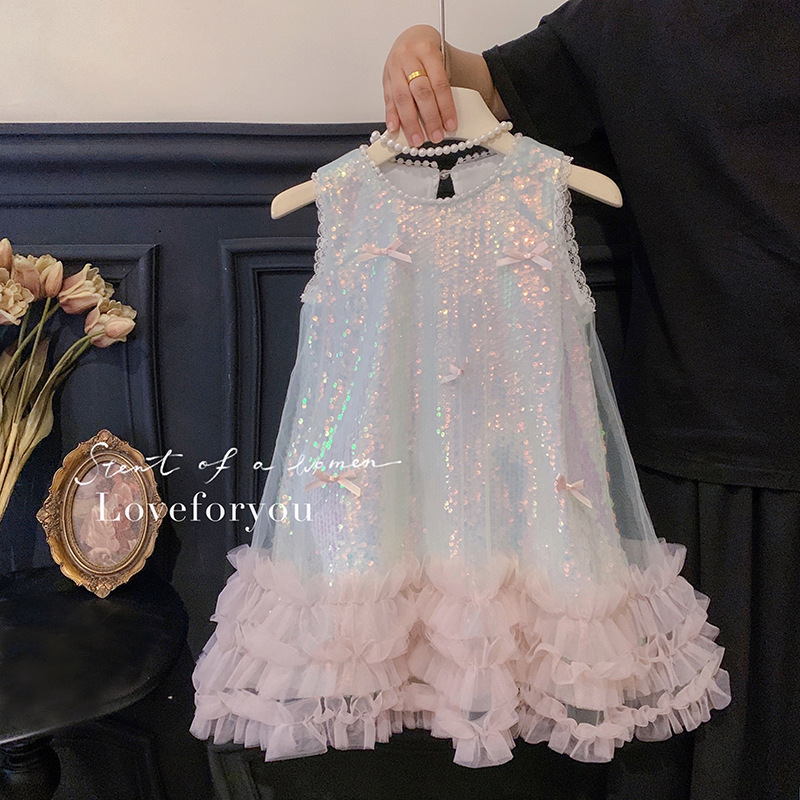 Meninas vestido de verão novas - Baby Clothing High End avaliação e preço