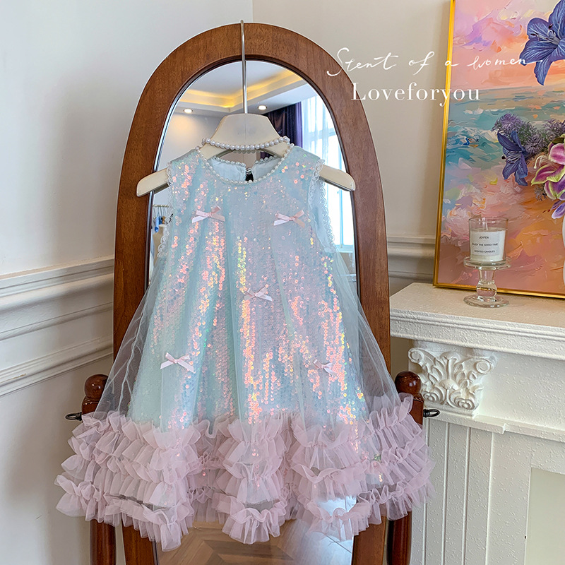 Meninas vestido de verão novas - Baby Clothing High End avaliação e preço