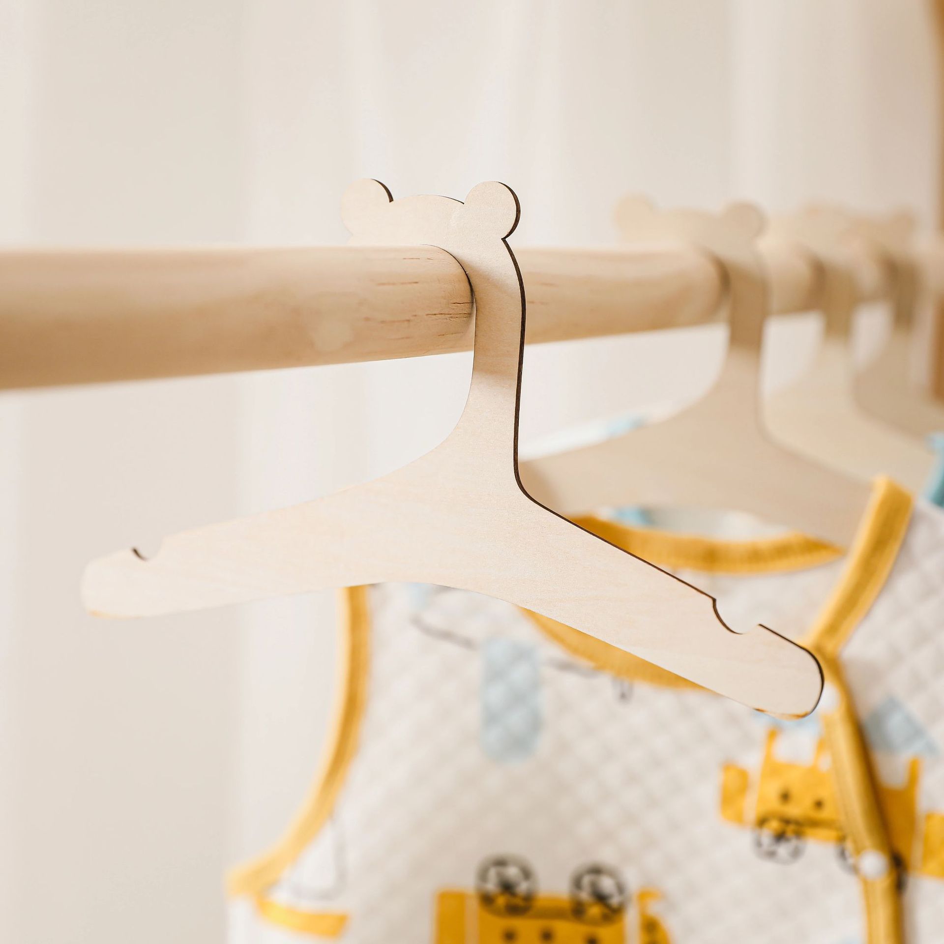 5/10 Peças Cabides de Madeira  - Baby Clothing Hanging Rack avaliação e preço