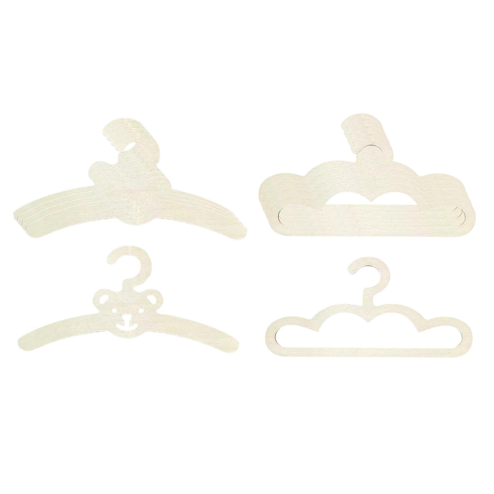 5x Cabides de Madeira para Rou - Baby Clothing Hanging Rack avaliação e preço