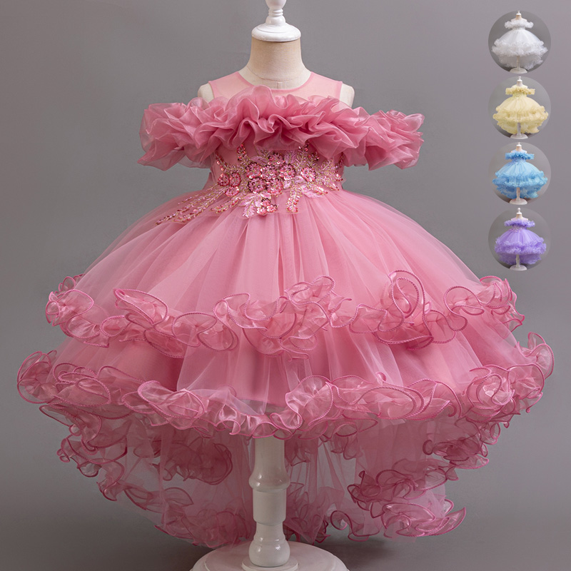 Menina flor princesa lantejoul - Baby Clothing Dresser avaliação e preço